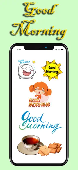 Game screenshot Good Morning Stickers Pack mod apk