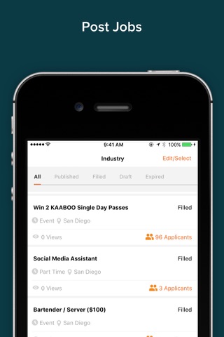 Industry: Hire Service and Hospitality Talent screenshot 3