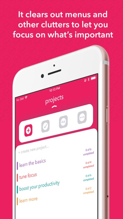 Focus - tasks, projects, notes 앱스토어 스크린샷