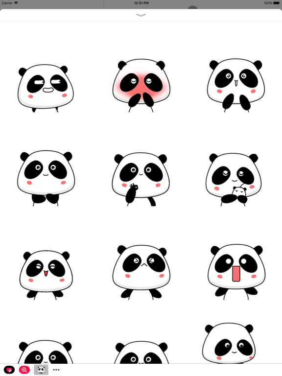 Screenshot #4 pour Panda Bear Animated Stickers