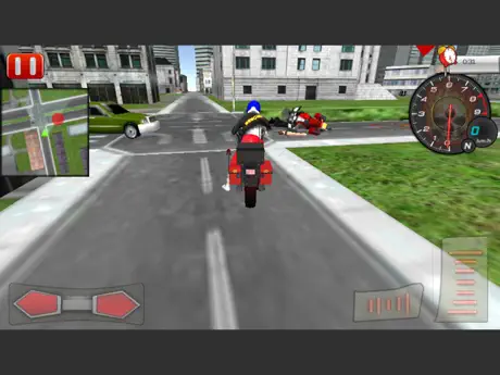 Bike Rider Ambulance Rescue