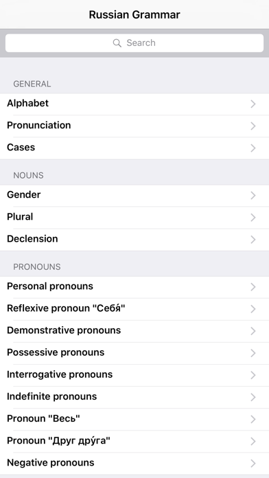 Russian Grammar - Русская грамматика Screenshot 1