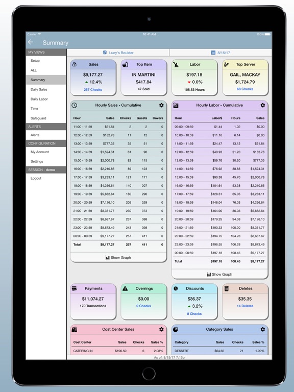 POSitouch Cloud iPad screenshot 2 - Business app