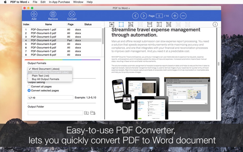 Screenshot #1 for PDF to Word +