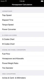 horsepower trap speed calc iphone screenshot 4