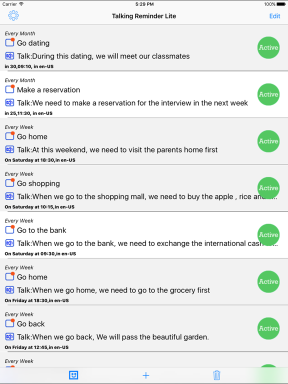 Screenshot #5 pour Talking Reminder Lite