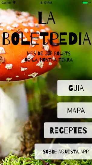 Captura de pantalla de La Boletpèdia en iPhone 1