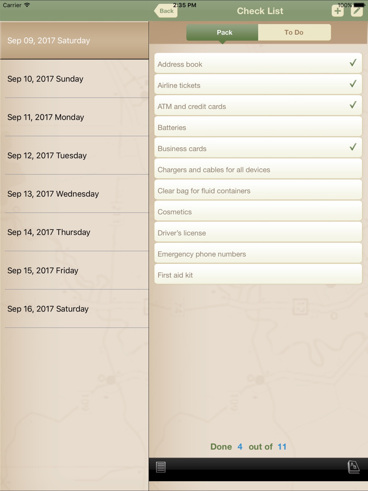 Trip Planner Pro ipad screenshot 3