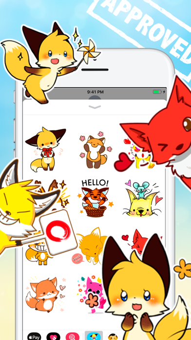 Screenshot #1 pour Fox Stickers Collection