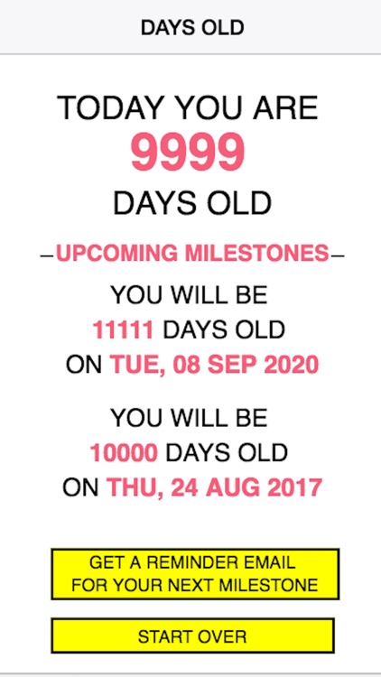 How Many Days Old Are You?