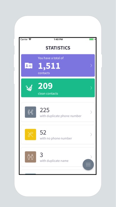 EasyContacts+ Simple & Clean app screenshot