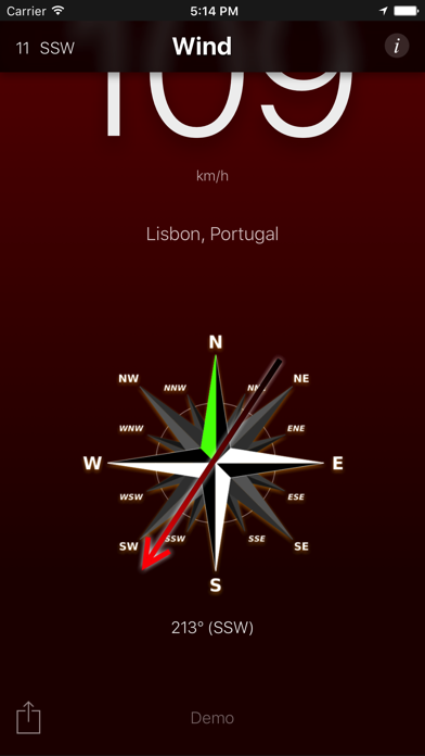 Wind App Screenshot