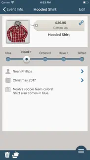 gifted - gift list manager iphone screenshot 2