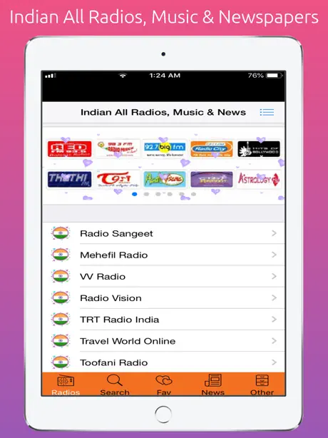 Indian All Radio, Music & News