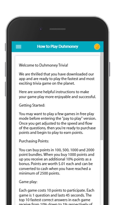 Duhmoney Trivia screenshot 2
