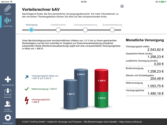 Screenshot #5 pour bAV-Rechner Fonds Finanz
