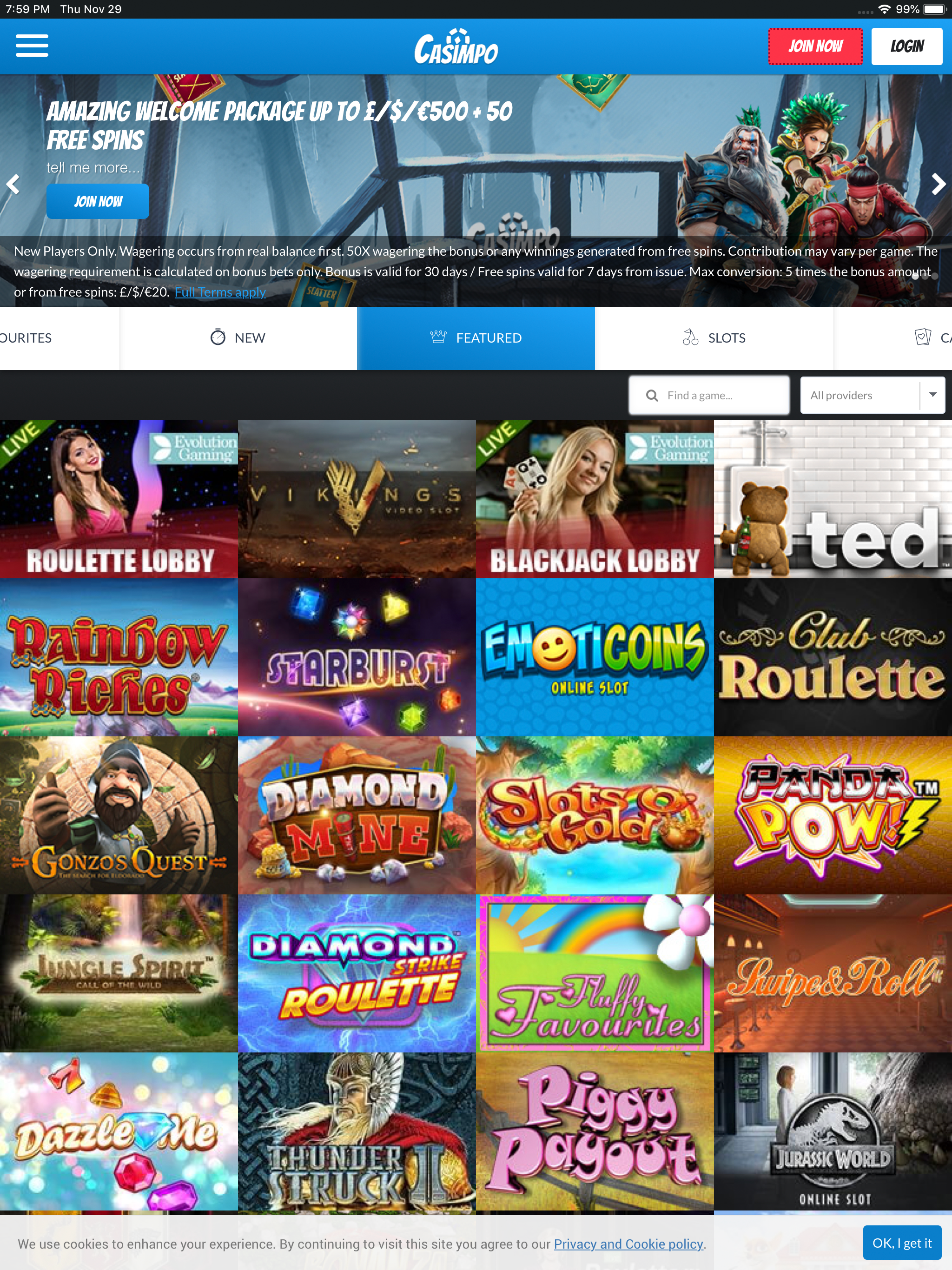 Casimpo Live Casino & Slots screenshot 10