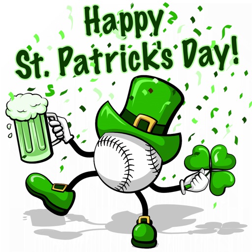 Baseball St. Pat's Stickers