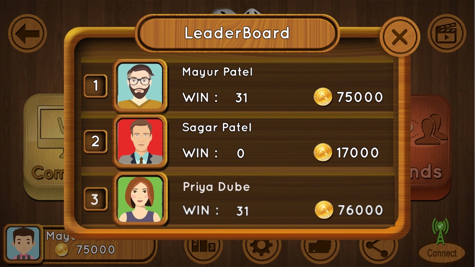 #4. Backgammon : Multiplayer Game (iOS) By: sohil kadevar