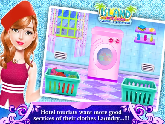 Island Hotel Room Cleanup iPad screenshot