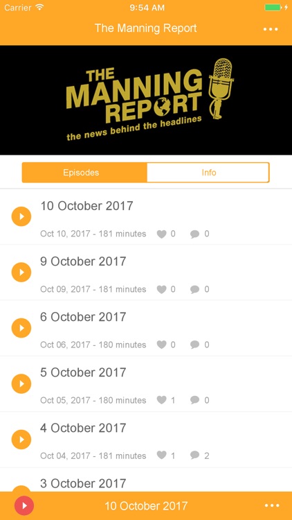 The Manning Report Broadcast