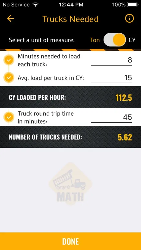 Dump Truck Math
