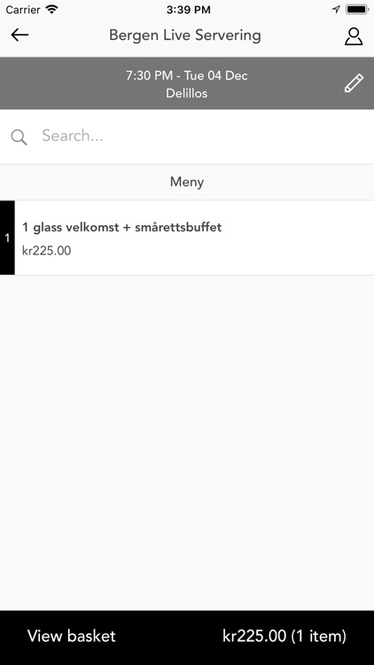 Bergen Live Servering