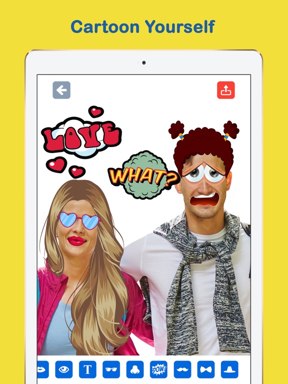 Epic Photo Stickers Toon Blitz iPad screenshot 4 - Photo & Video app