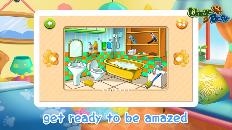 Kids Puzzle: Home - Uncle Bear screenshot-3