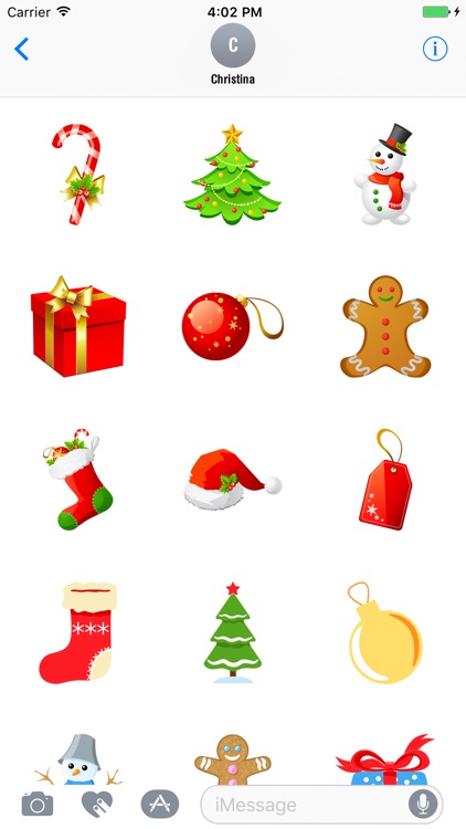 Animated Christmas Stickers Pack