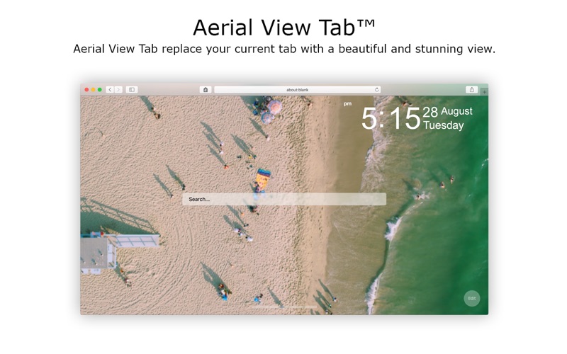 How to cancel & delete aerial view tab for safari 4