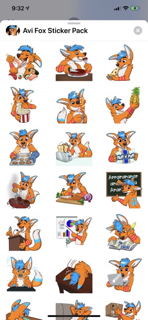 Avi Fox Sticker Pack(圖5)-速報App