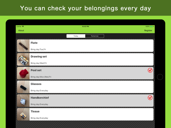 Screenshot #1 for What To Bring - checklist