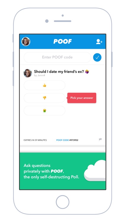 Poof: Self-destructing polls screenshot-4
