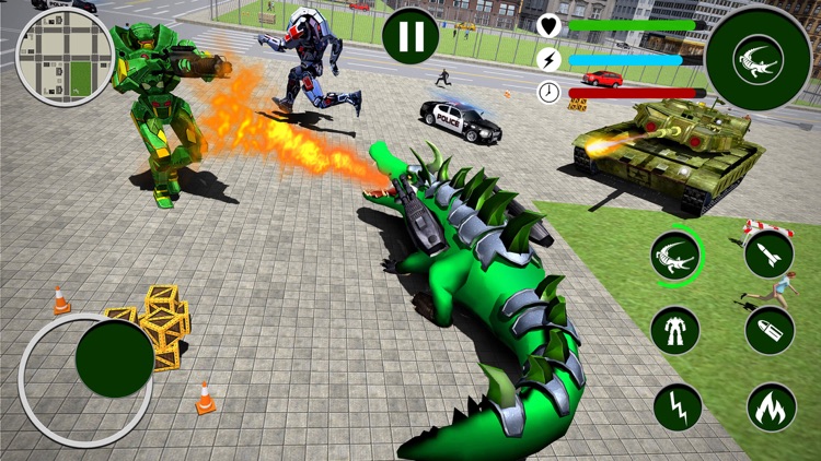 Robot Crocodile Attack screenshot-5