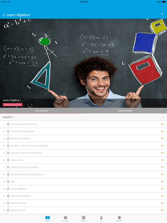 Screenshot #5 pour Learn Algebra I by GLB