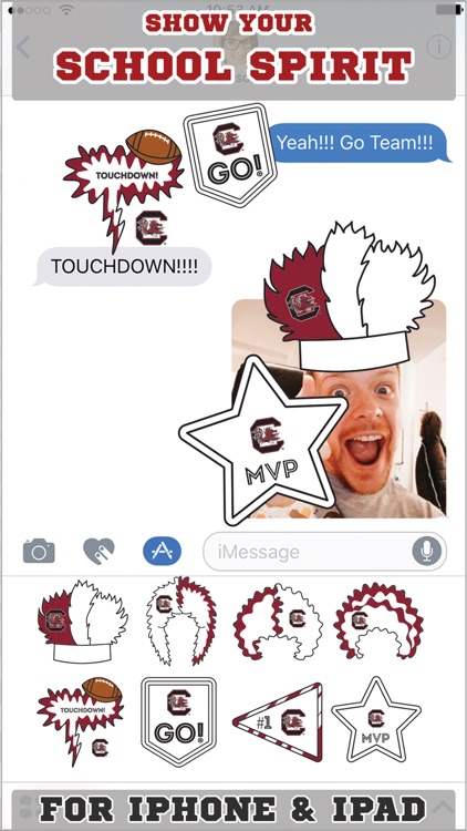 South Carolina Gamecocks Stickers for iMessage