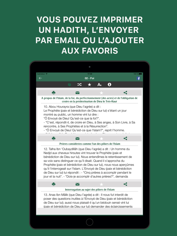 Screenshot #6 pour Hadiths Français + Coran