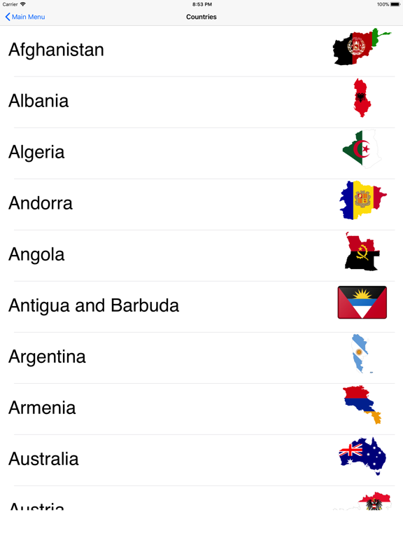 Screenshot #4 pour Country Flags Memorizer