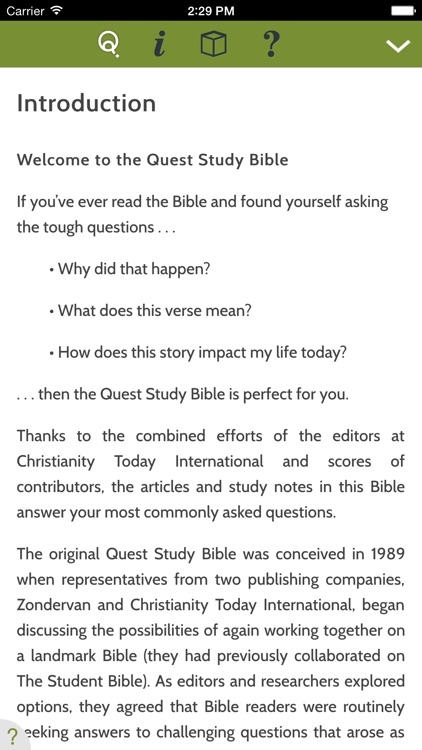 NIV Quest Study Bible from Zondervan