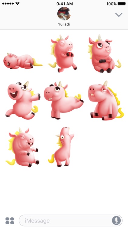 Corny the Unicorn - Sticker Keyboard