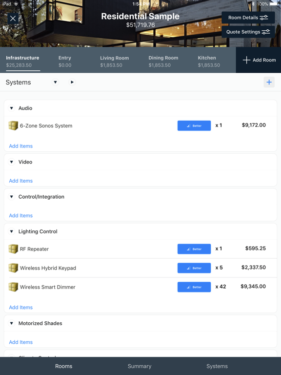 Screenshot #5 pour D-Tools Mobile Quote 2.0