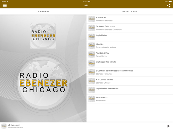 REC iPad screenshot 2 - Music app