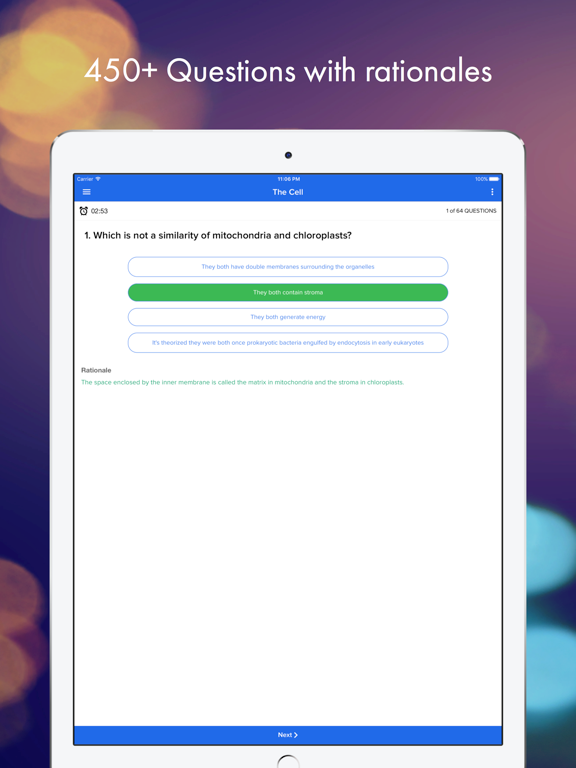 Screenshot #6 pour Biology Study Quiz