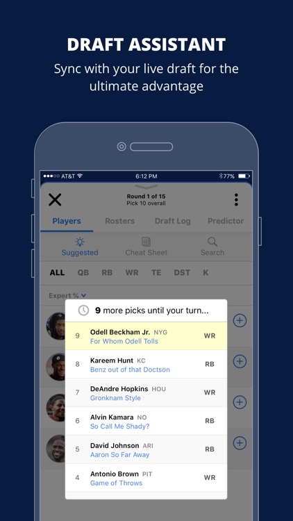 Fantasy Football Draft Wizard screenshot-3