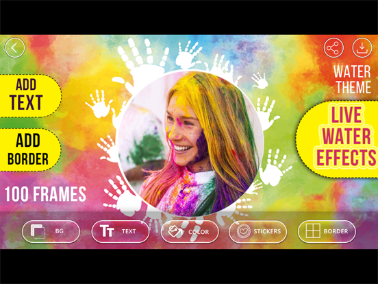 Screenshot #4 pour Holi Photo Frames