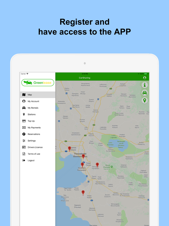 Screenshot #4 pour Green Lease Car Sharing