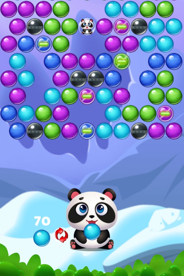 Bubble pop cat rescue match 3 puzzle screenshot 3