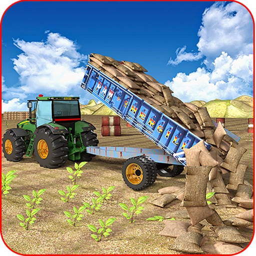 New Tractor Cargo Transport 3D