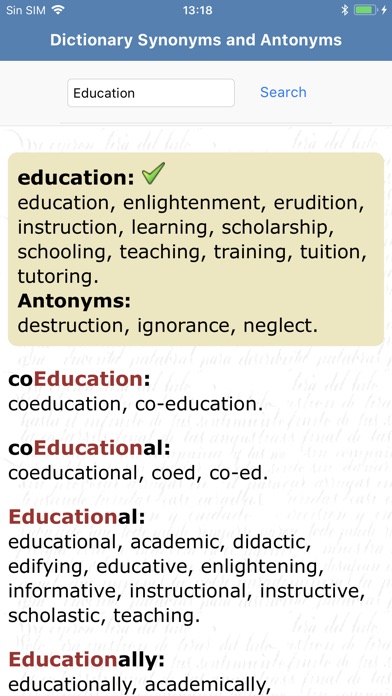 Dictionary Synonyms Antonyms screenshot 3